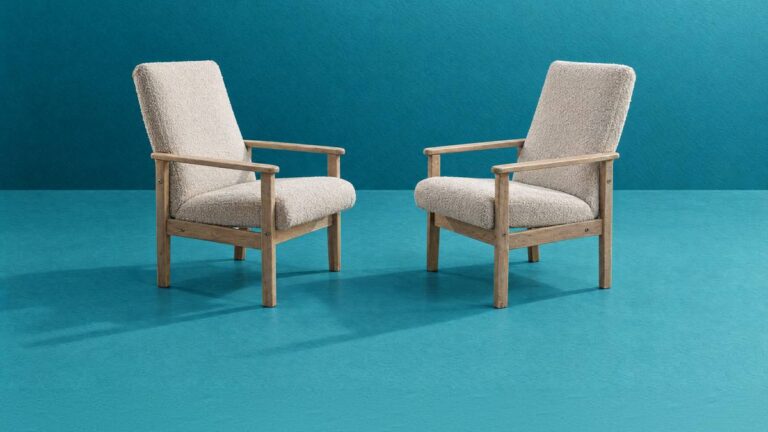 Two armchairs facing each other